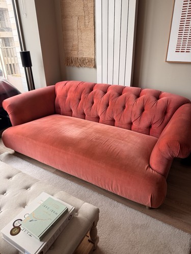 Loaf pink velvet tufted - loaf,