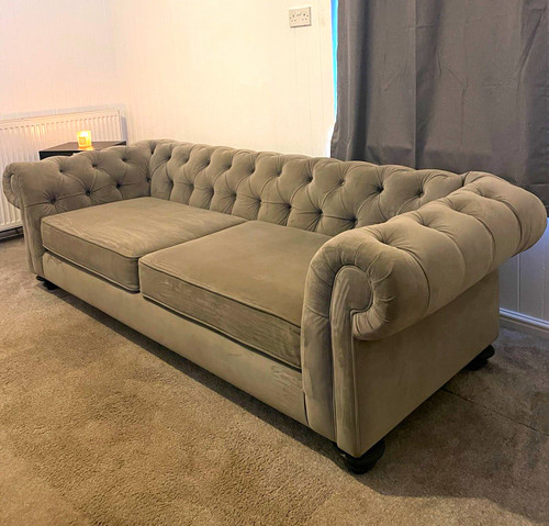 Quincy grey chesterfield - quincy,