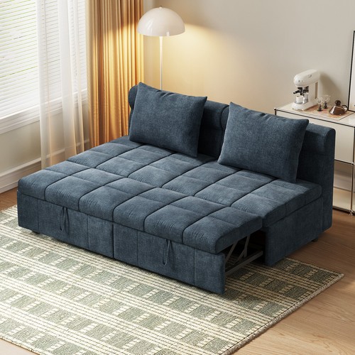 Blue fabric seater - blue,