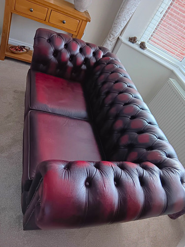 Blood leather chesterfield - leather,