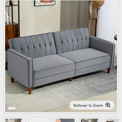 Homcom seater velvet - homcom, velvet-touch