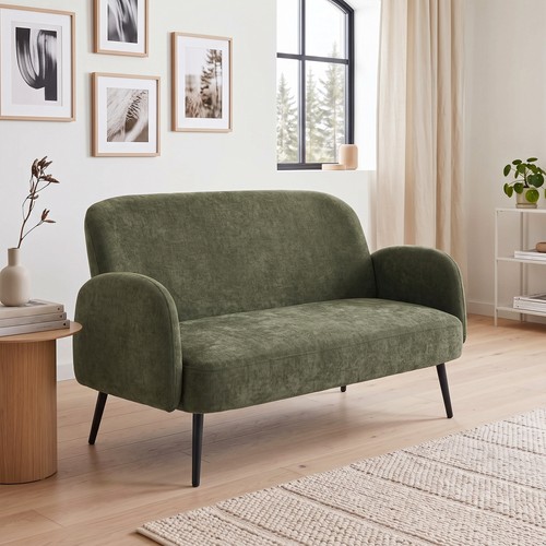 132cm seater sofa velvet - 132cm, 2