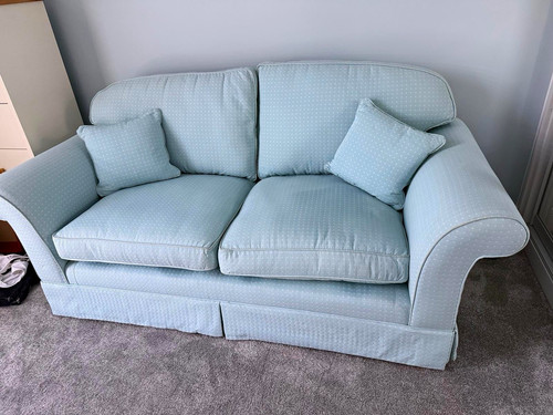 Laura ashley light blue polka - ashley,