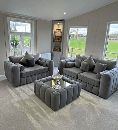 Luxury grey fabric upholstered - luxury,