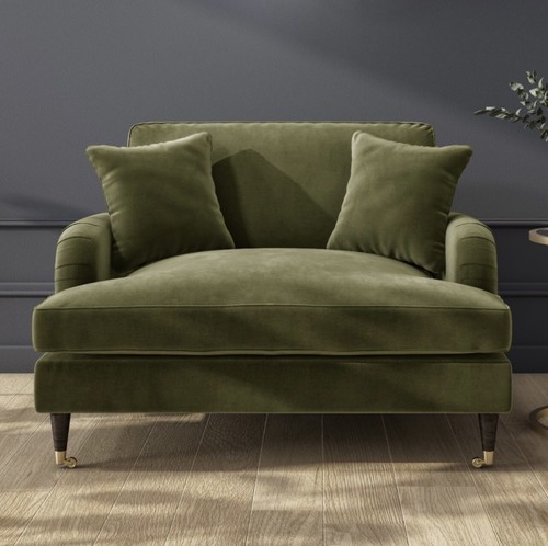 Loveseat sofa velvet couch - loveseat,